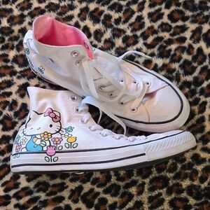 Hello Kitty Adult Sneakers - White and Pink